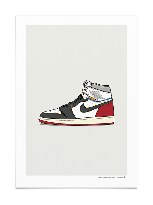 Union Jordan 1 - Black Toe