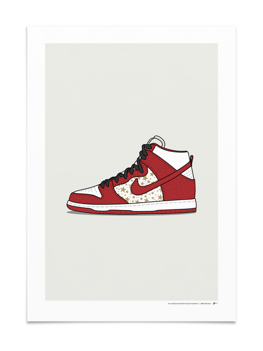 Supreme Dunk Hi Red