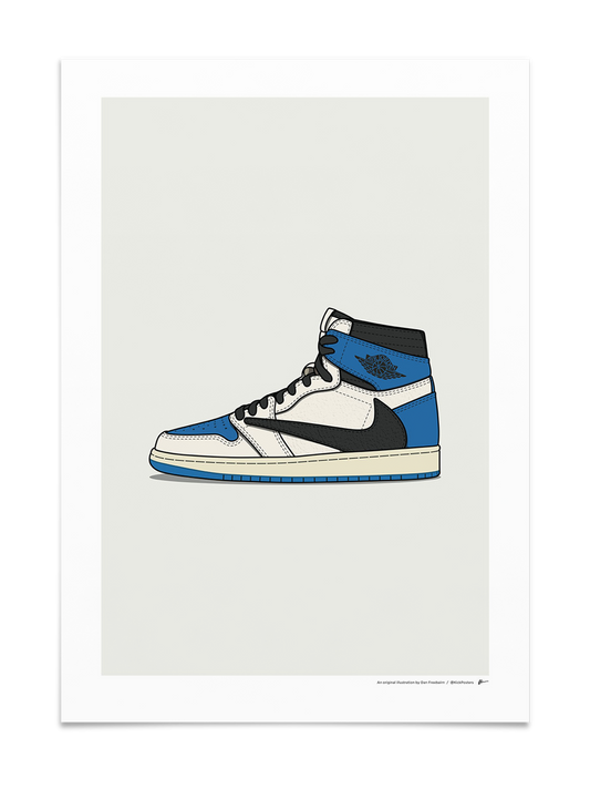 Travis Jordan 1 High x Fragment