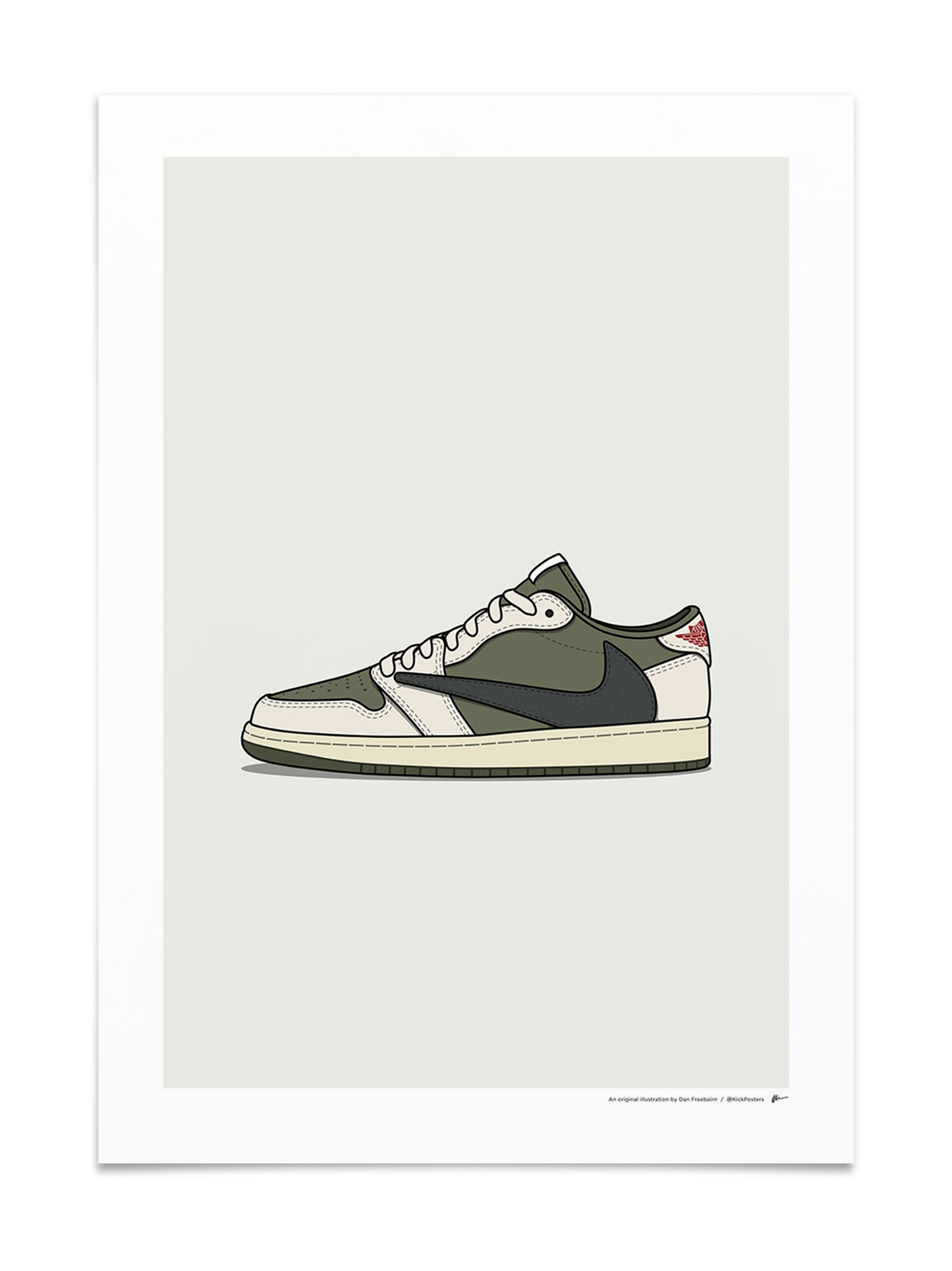 Travis Jordan 1 Low Medium Olive